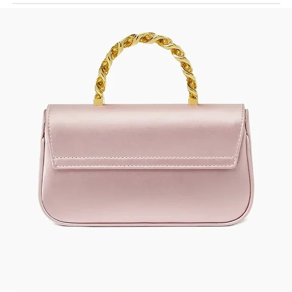 Versace Pink and Gold Mini Bag with Medusa Medallion - Picture 2 of 3